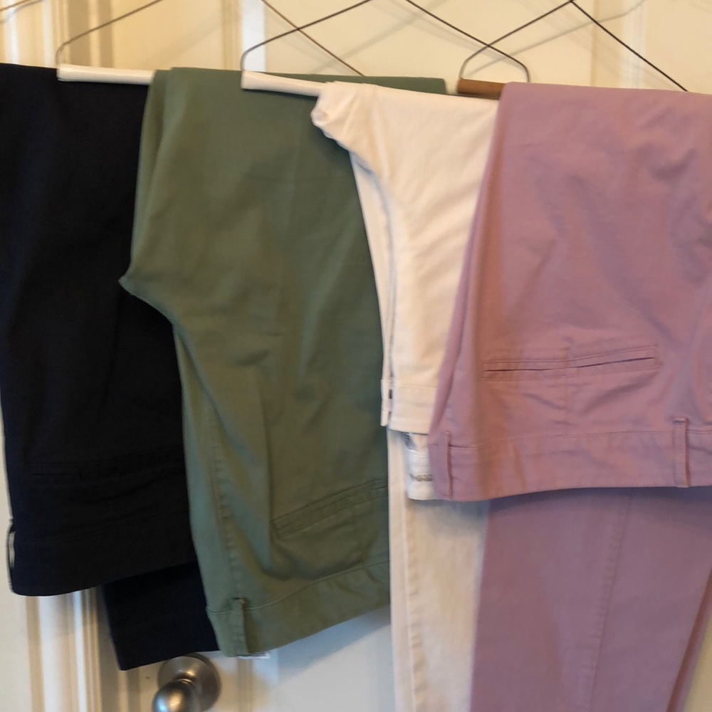Old Navy Pixie Chinos ECU green